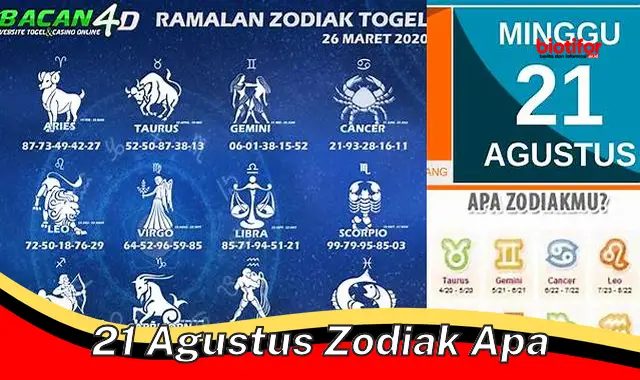 Cari Tahu Zodiak Kamu: 21 Agustus Lahir Zodiak Apa?