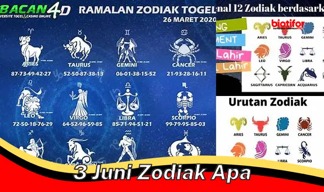 Ramalan Zodiak: 3 Juni Zodiak Apa? Kepoin Sifat dan Karakternya di Sini!