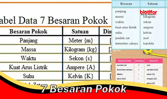 Pahami 7 Besaran Pokok: Dasar Pengukuran dan Kemajuan Ilmu