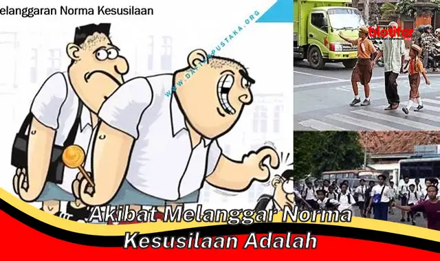 akibat melanggar norma kesusilaan adalah