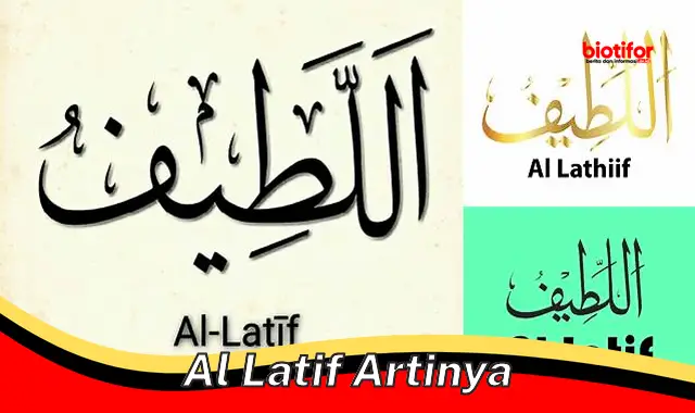 Makna Mendalam dari al Latif: Sifat Allah yang Maha Lembut