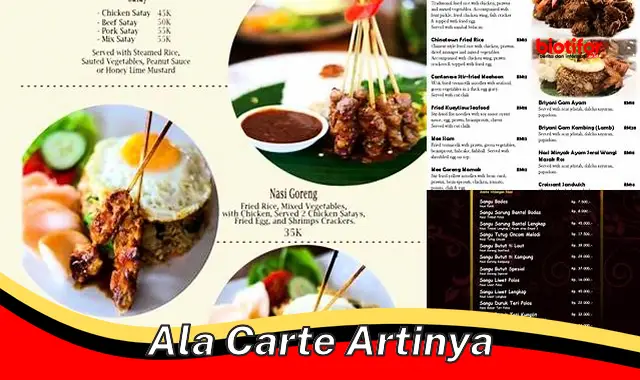 ala carte artinya