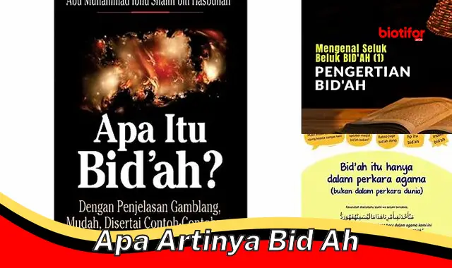 apa artinya bid ah