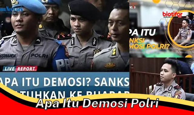 Apa itu Demosi Polri: Hukuman Disiplin yang Harus Diketahui