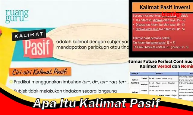 Panduan Lengkap: Apa Itu Kalimat Pasif dan Penggunaannya