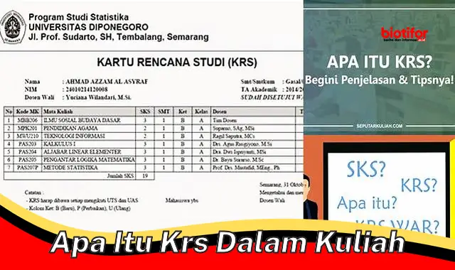 Panduan Lengkap: Mengenal KRS (Kartu Rencana Studi) dalam Kuliah