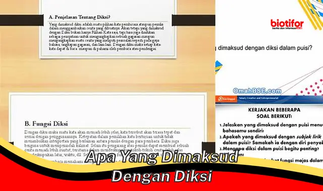 Pelajari Pengertian Diksi yang Tepat untuk Tulisan yang Efektif