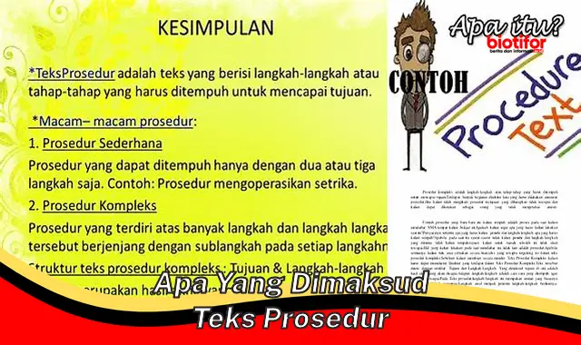 Panduan Lengkap: Memahami Apa yang Dimaksud Teks Prosedur