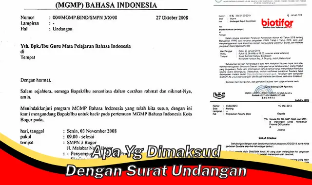 Pahami Apa Itu Surat Undangan: Panduan Lengkap