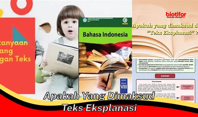 Pengertian Teks Eksplanasi: Panduan Lengkap