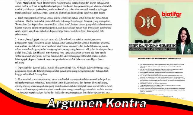 Panduan Komprehensif: Argumen Kontra yang Efektif dan Menyakinkan