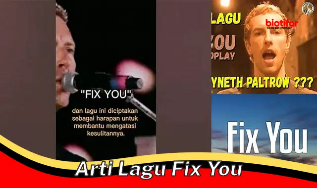 Arti Lagu Fix You: Temukan Makna Mendalam Dibalik Liriknya yang Menyentuh