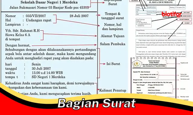 Seluk-Beluk Bagian Surat: Panduan Lengkap