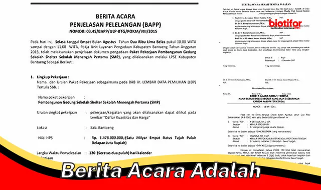 Pentingnya Berita Acara: Fungsi, Jenis, dan Tips Pembuatan