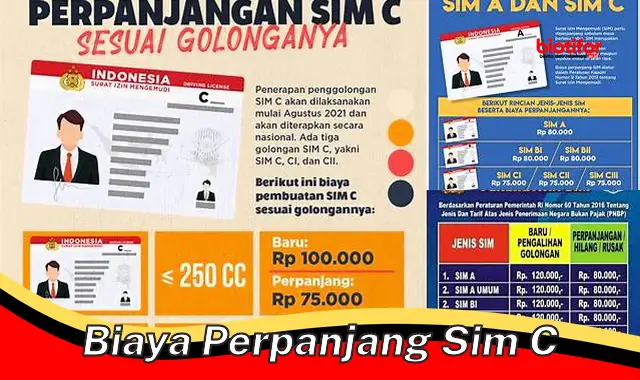 Biaya Perpanjang SIM C: Panduan Lengkap dan Cara Menghemat