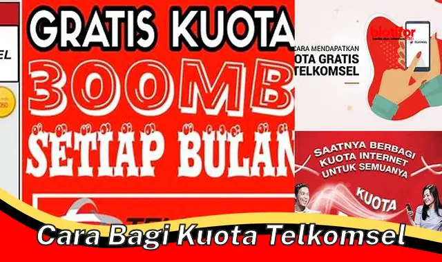 Cara Mudah dan Cepat Bagi Kuota Telkomsel ke Sesama