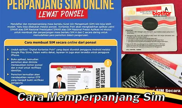 Panduan Lengkap: Cara Mudah dan Cepat Perpanjang SIM