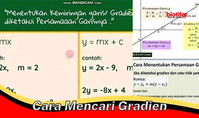 Cari Gradien Praktis: Panduan Lengkap untuk Memahami Kemiringan Garis