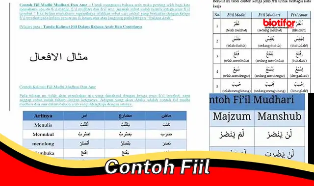Contoh Fiil: Pengertian, Jenis, dan Penggunaannya
