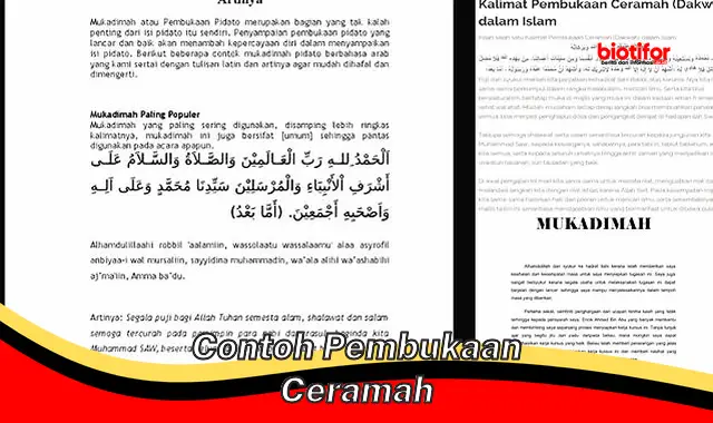 Rahasia Contoh Pembukaan Ceramah yang Menghipnotis Audiens