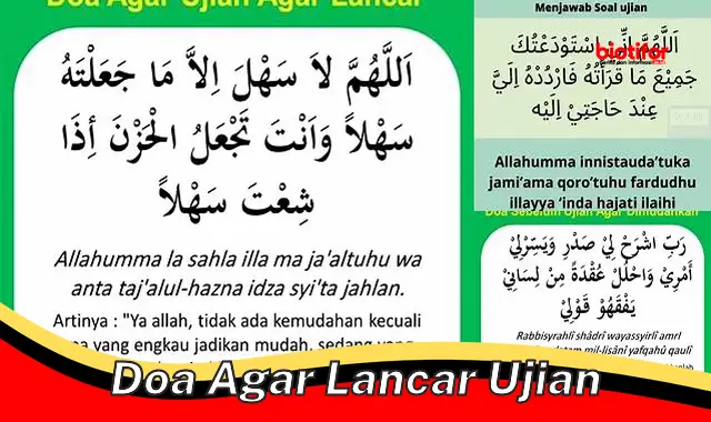 Ikhtiar dan Doa Lancar Ujian, Dijamin Sukses!