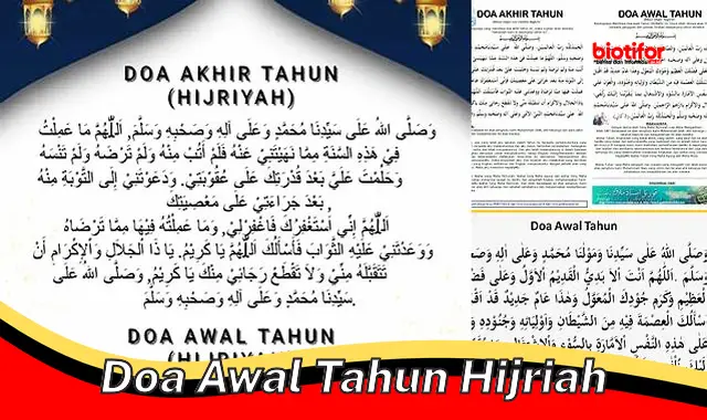 Panduan Doa Awal Tahun Hijriah: Rahasia Membuka Tahun Baru dengan Berkah