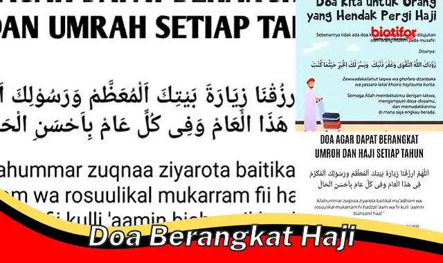 Doa Berangkat Haji: Panduan Lengkap dan Doa Pilihan