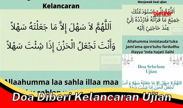 Rahasia Sukses Ujian: Panduan Ampuh Doa Diberi Kelancaran