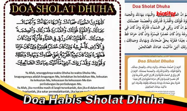 Rahasia Menggapai Keutamaan Doa Usai Sholat Dhuha