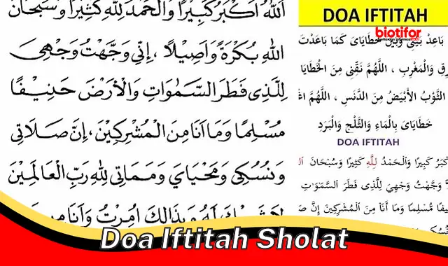 doa iftitah sholat