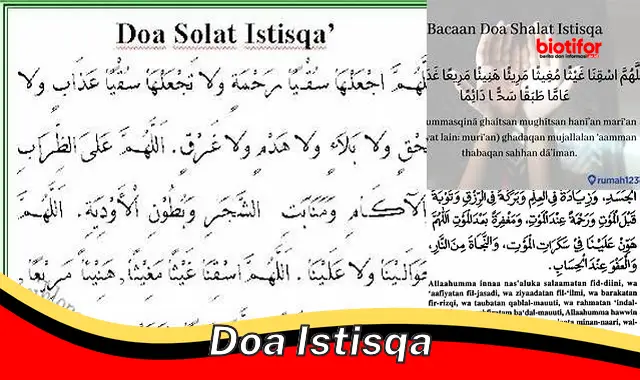 Pentingnya Doa Istisqa Saat Kemarau Panjang