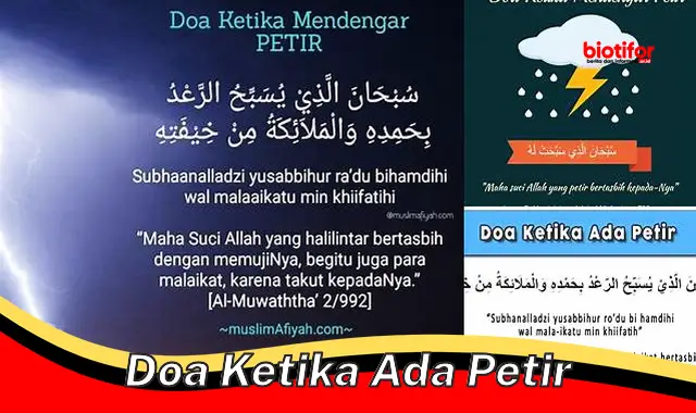 Doa Perlindungan Ampuh Ketika Ada Petir, Amalkan Sekarang!