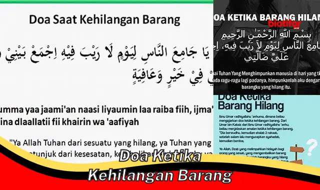 Temukan Barang Hilang dengan Kekuatan Doa