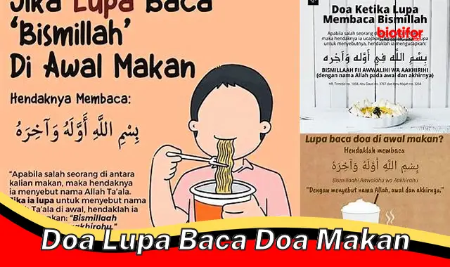 Rahasia Mendapat Berkah Meski Lupa Baca Doa Makan