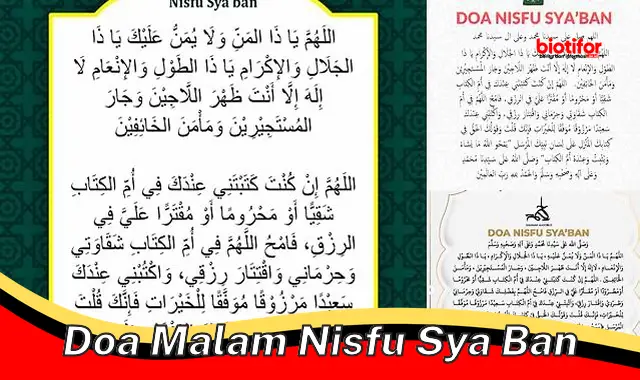 Doa Malam Nisfu Sya'ban: Rahasia Rahmat dan Ampunan di Malam Suci