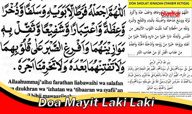 Cara Doa Mayit Laki-laki: Memohon Ampunan dan Rahmat untuk Jenazah