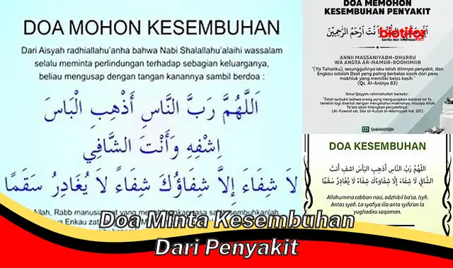 Rahasia Ampuh: Doa Mujarab untuk Kesembuhan dari Penyakit