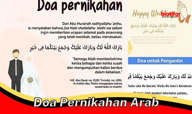 Doa Pernikahan Arab: Membangun Pernikahan Harmonis dan Berkah