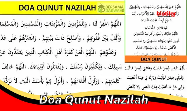 Doa Hindarkan Musibah, Bacaan Doa Qunut Nazilah dan Keutamaannya