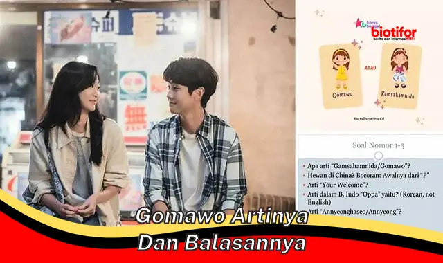 Mengenal "Gomawo Artinya dan Balasannya" dalam Bahasa Korea