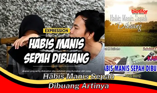 Arti "Habis Manis Sepah Dibuang": Makna dan Cara Menghindarinya