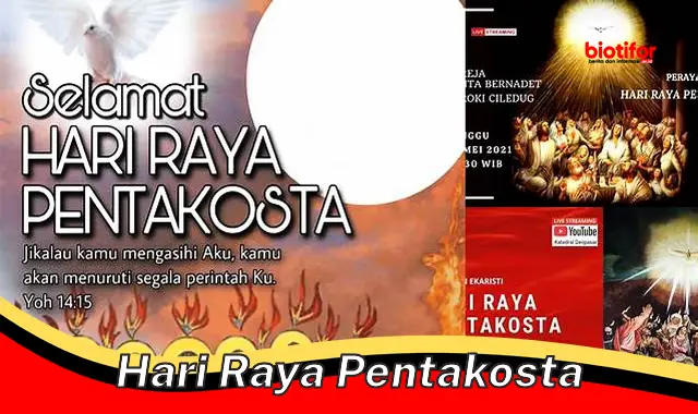 Merayakan Hari Raya Pentakosta: Turunnya Roh Kudus