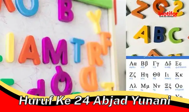 Panduan Lengkap Huruf ke-24 Alfabet Yunani