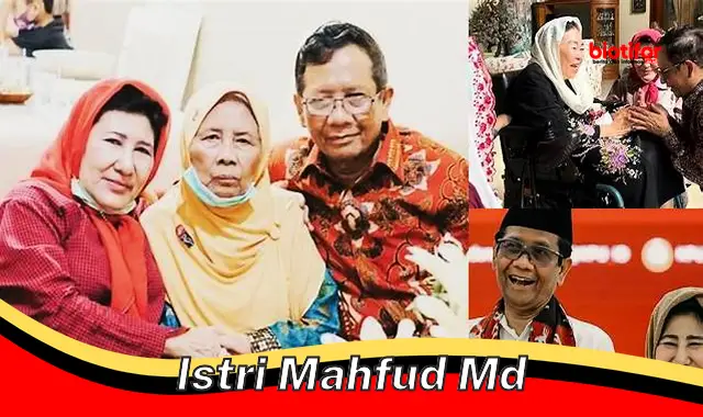 Intip Sosok Istri Mahfud MD, Pengacara Aktif di Kegiatan Sosial