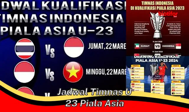 Jadwal Lengkap Timnas U-23 di Piala Asia, Jangan Sampai Ketinggalan!