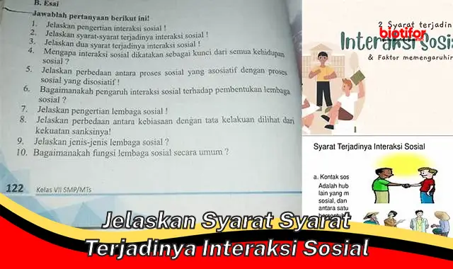 Kuasai Syarat-Syarat Penting Terjadinya Interaksi Sosial