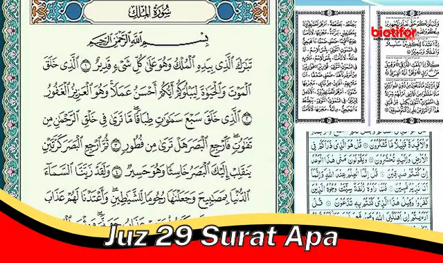 Panduan Lengkap: Mengenal Surat-surat dalam Juz 29 Al-Qur'an