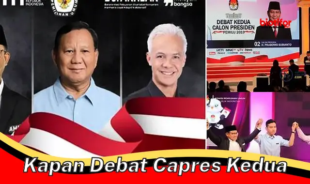 Inilah Jadwal Debat Capres Kedua yang Dinanti