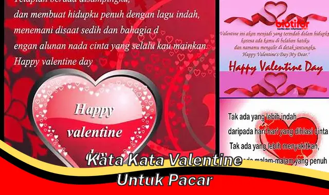 Rahasia Mengungkapkan Kata Kata Valentine untuk Pacar yang Bikin Hati Meleleh