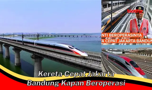 Kereta Cepat Jakarta Bandung: Target Operasi dan Fakta Menarik